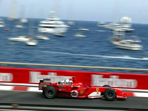Ferrari F1 at Monaco Harbor